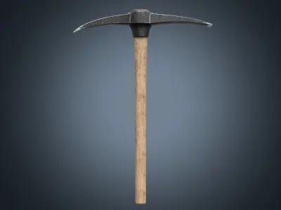 Pickaxe PBR Game Ready Low-poly 3D model