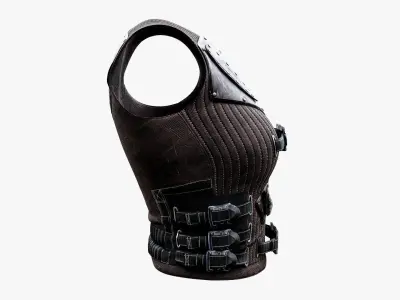 Military Tactical Vest Low-poly 3D model