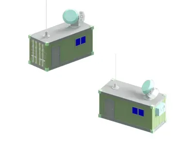 CONTAINER AND RECONNAISSANCE DRONE 3D print model