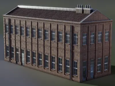 European Building 17 Low-poly 3D model