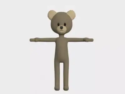 Bear character 3D model