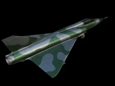 Dassault Mirage III Low-poly 3D model