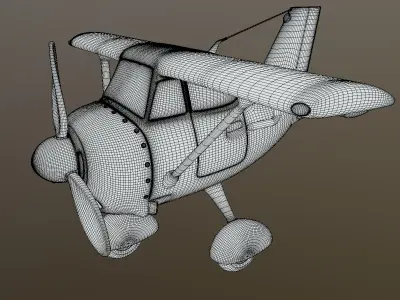 Airplane CESNA 172 toy style for 3d print 3D print model