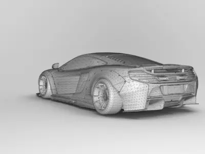 Mclaren 650s 2015 Libery walk 3D model