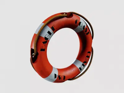 Life saver buoy 3D model