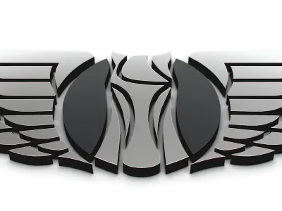 LEVC logo 3D model