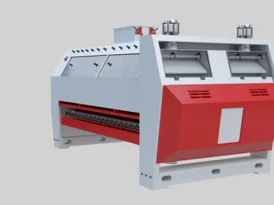Semolina Purifier - Wheat Grain Flour Milling Machine Low-poly 3D model
