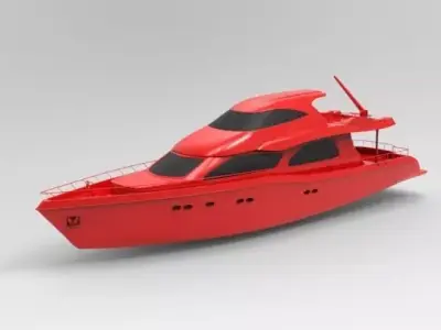 yacht  3D model purchase