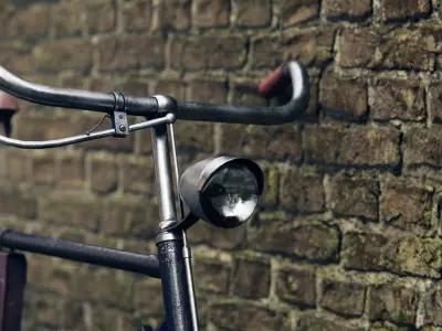 old bicycle 3D model