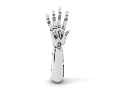 Futuristic Robotic Arm Model Pack Low-poly 3D model get