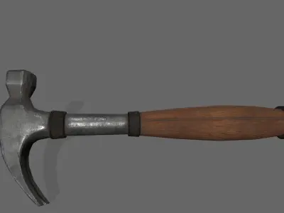 Hammer Low-poly 3D model 24