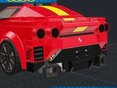 Lego Car - Ferrari 812 3D print model purchase