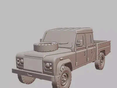 Land Rover 100 British Army 4x4 3D Print Model 3D print model