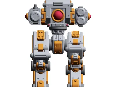 Mech Forge Cricket Miniature SciFi Mech for Tabletop Wargames  3D print model