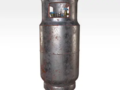 Pressure Tank Low-poly 3D model