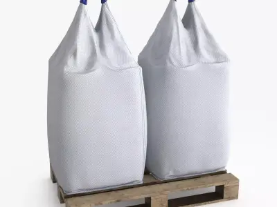 Bulk Bag Low-poly 3D model