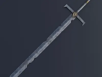 Sword 03 Low-poly 3D model