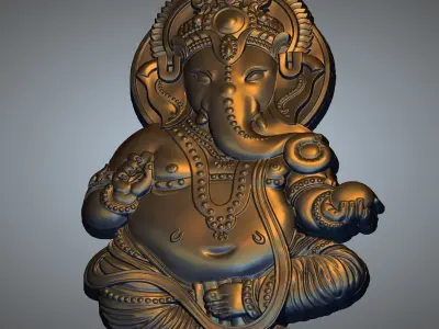 Ganesha keychain 3D print model
