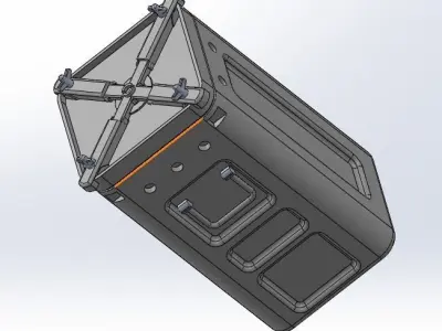 Bofors 40mm Ammunition Can 3D model