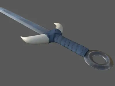 Sword Low-poly 3D model 62