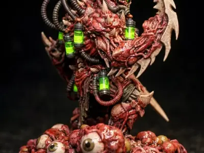 Biopunk Flesh Weaver 01 Mutant Horror Sci Fi Miniature STL 3D print model