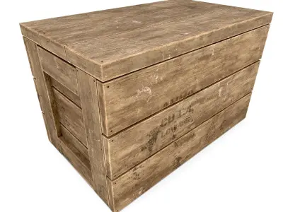 Military shipping crate - Game-Ready - VR AR Low-poly 3D model