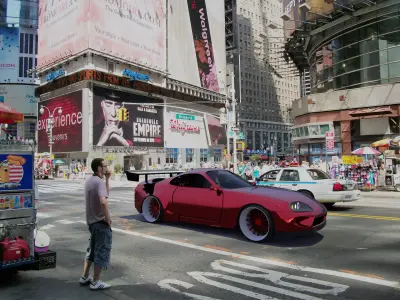 Toyota Supra mk4 Free low-poly 3D model
