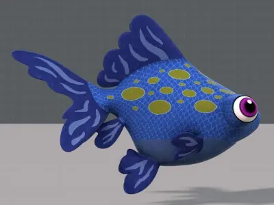 Fish V02 Low-poly 3D model