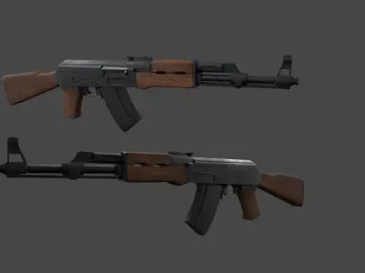 AK rifle 3D model