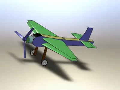 Toy plane Free 3D model
