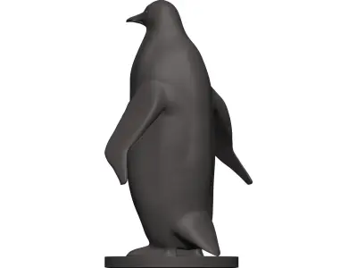 Penguin statue 3D model