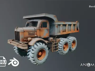 dump truck 3D model get