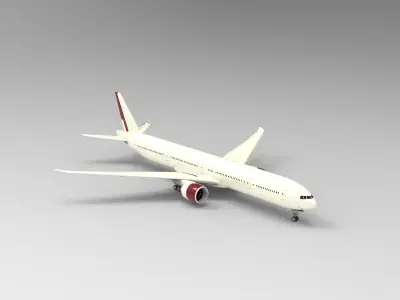 Boeing 777-300ER 3D model by Hafcoy