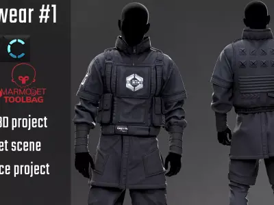 Techwear 1 3D model
