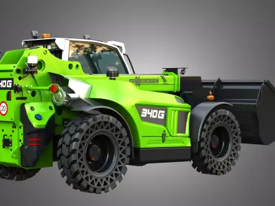 340G Telehandler 3D model