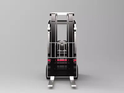 Forklift Low-poly 3D model purchase