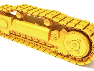 Excavator Track 3D model from CGTrader