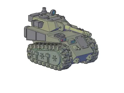 SCI-FI TANK 3D print model