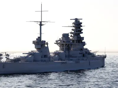 IJN Hyugo 3D model