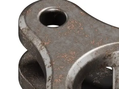 Rusty Premium Bike Yoke 3D model