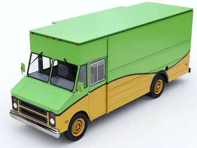 Step Vans 5 in 1 3D Model Pack