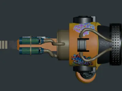 Weapon Design Low-poly 3D model