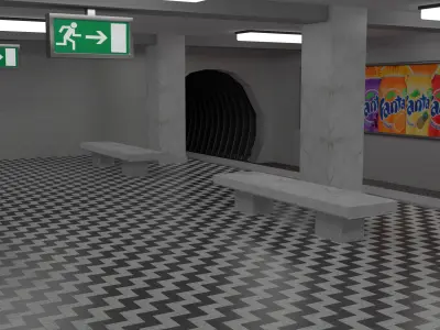 Subway Staion 3D model