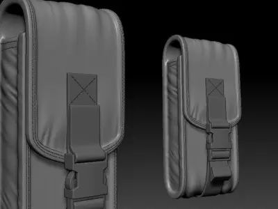 military gear Low-poly 3D model