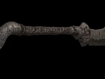 Old Weapon Sword04 Low-poly 3D model