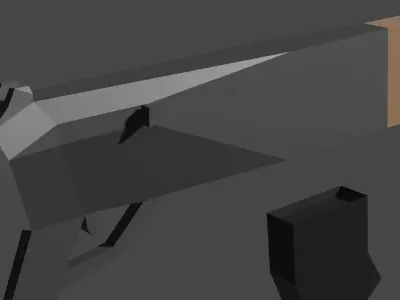 Low Polly Gun Free low-poly 3D model
