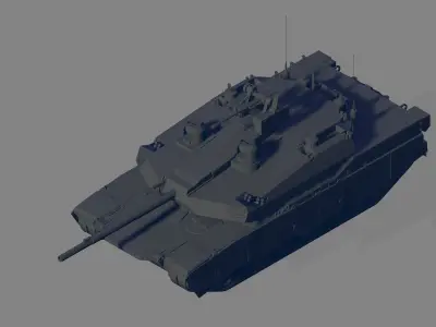 Abrams X 3D model