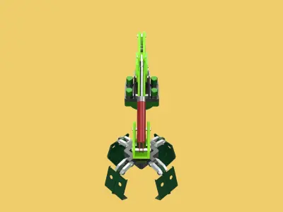 LINK HYDRAULIC THUMB KNUCKLE BOOM ARM CRANE LIFTING ATTACHMENT 3D model