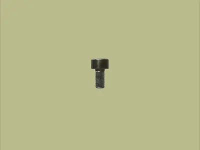 Steel Stained M3 Torx T10 Cap Bolt with PBR 4K 3D model