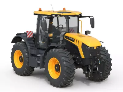 JCB Fastrac 4000 iCON Agricultural Tractor Low-poly 3D model